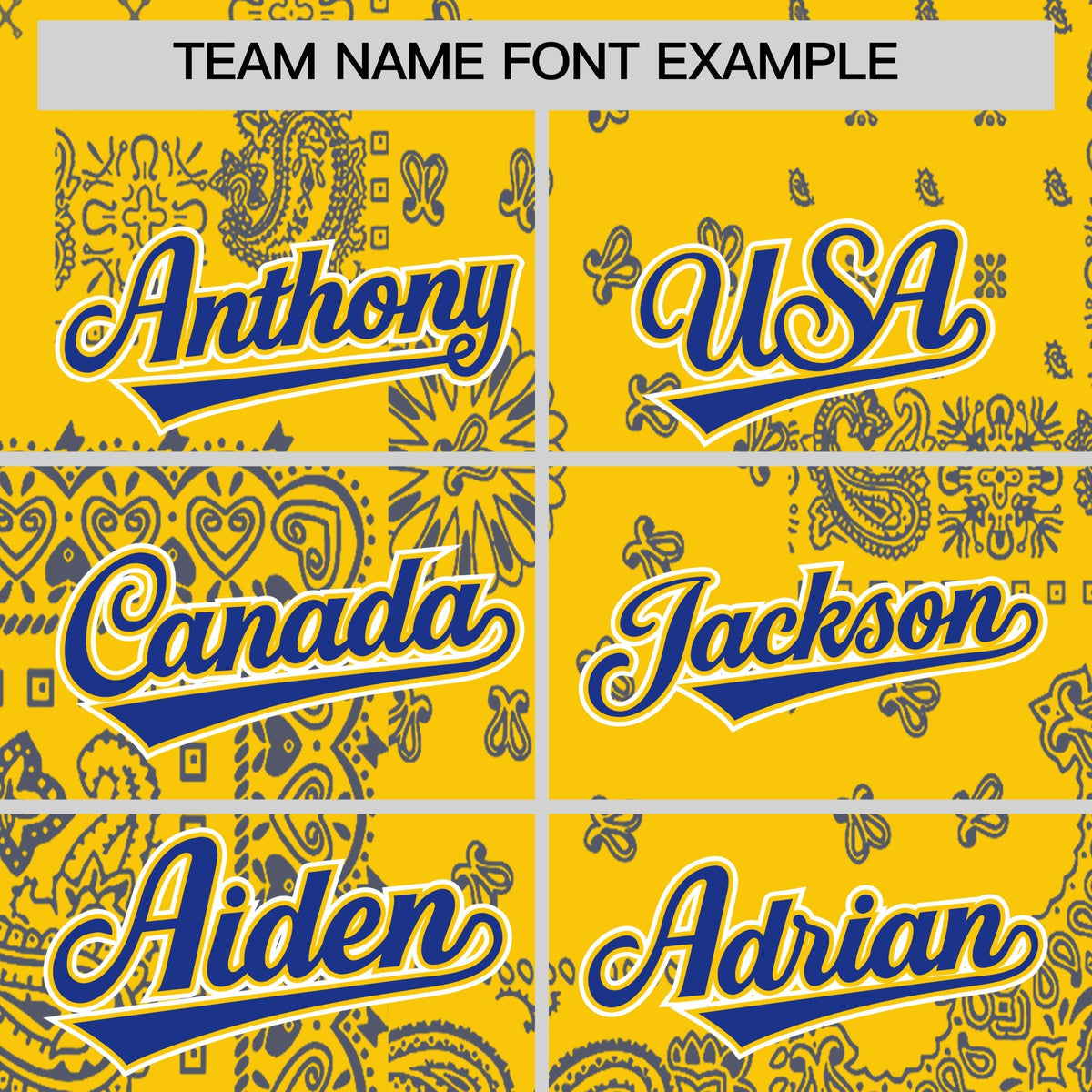 Custom Royal Gold White Cashew Flower Graffiti Pattern V-Neck Hockey Jersey| KXKSHOP