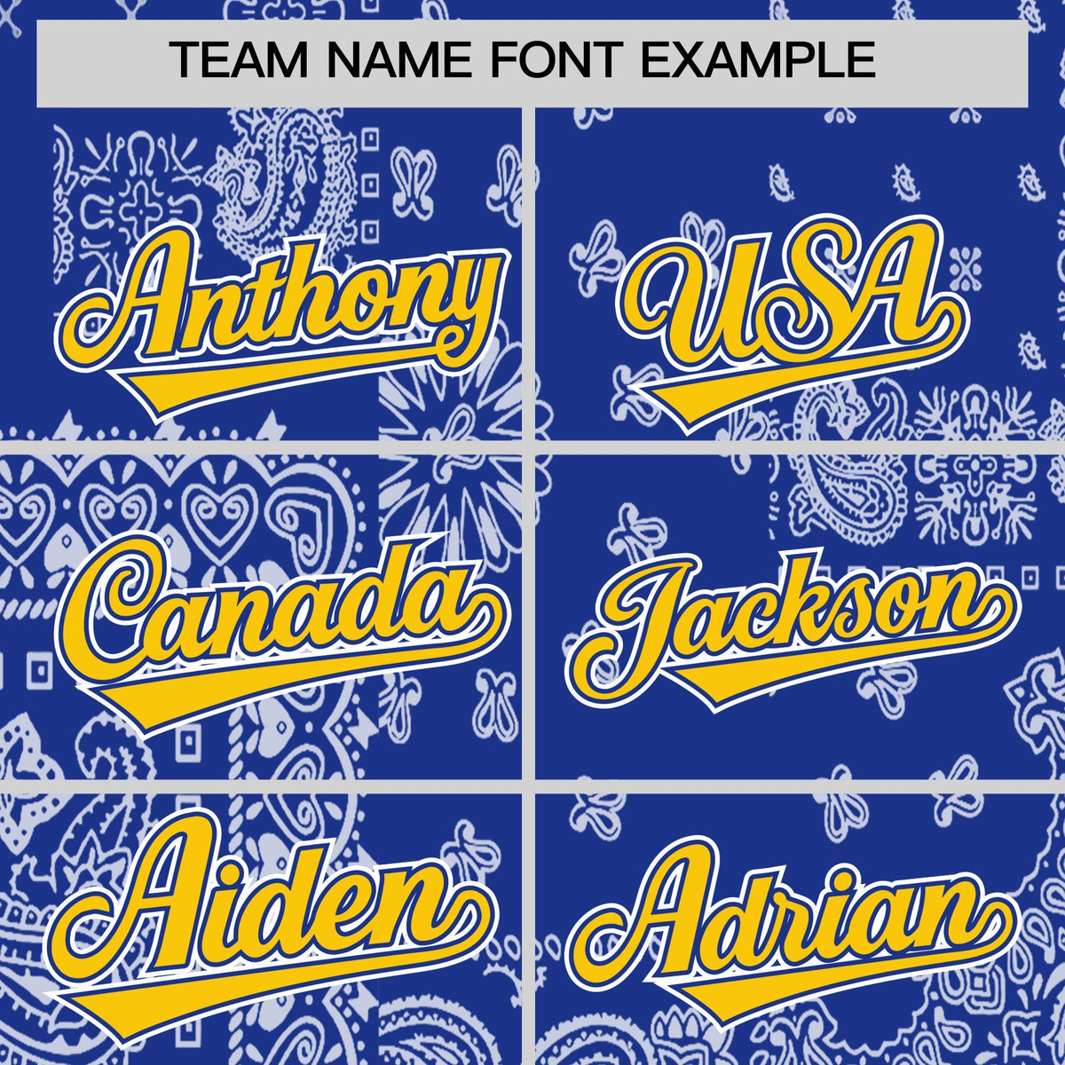 Custom Gold Royal White Cashew Flower Graffiti Pattern V-Neck Hockey Jersey| KXKSHOP