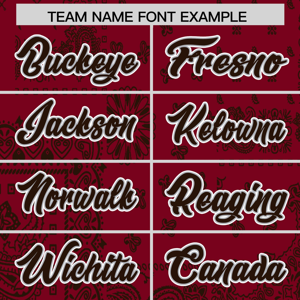 Custom Brown Crimson White Cashew Flower Graffiti Pattern V-Neck Hockey Jersey| KXKSHOP