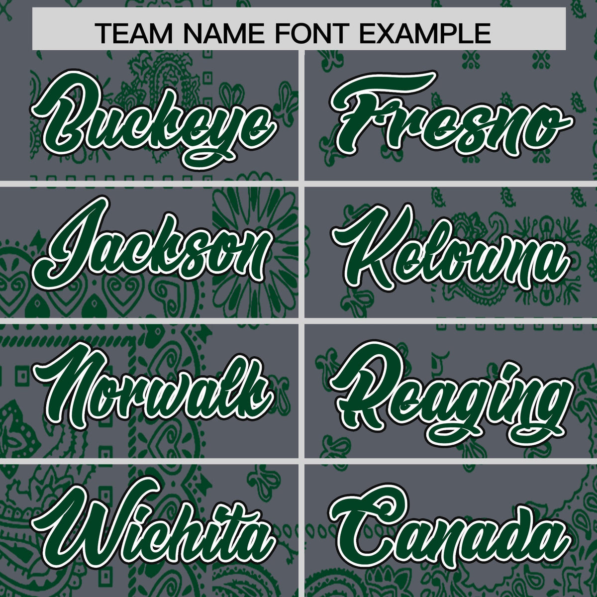 Custom Green Dark Gray White Cashew Flower Graffiti Pattern V-Neck Hockey Jersey| KXKSHOP