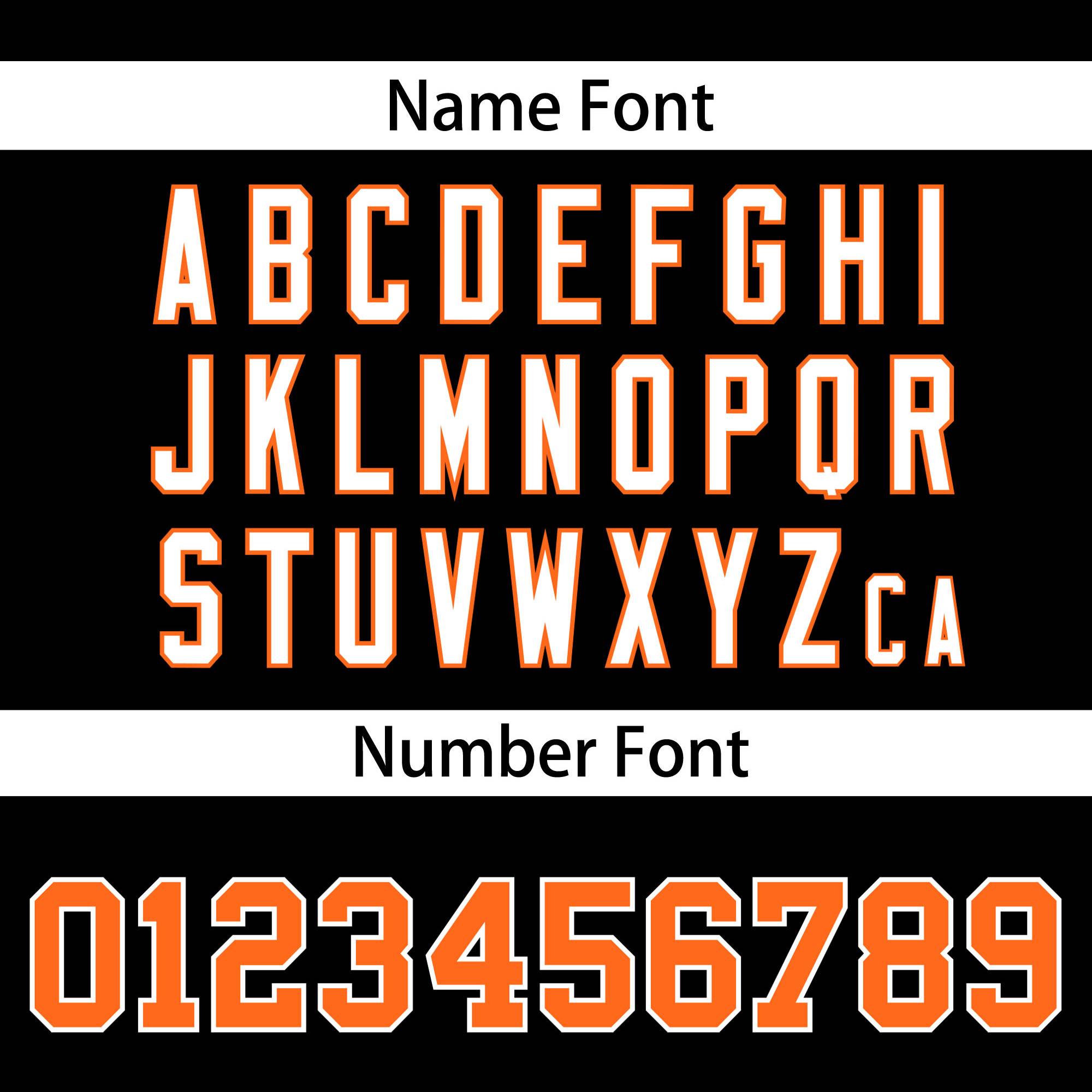 Custom Black Orange White Personalized Classic Lace-Up Neck Hockey Jersey | KXKSHOP