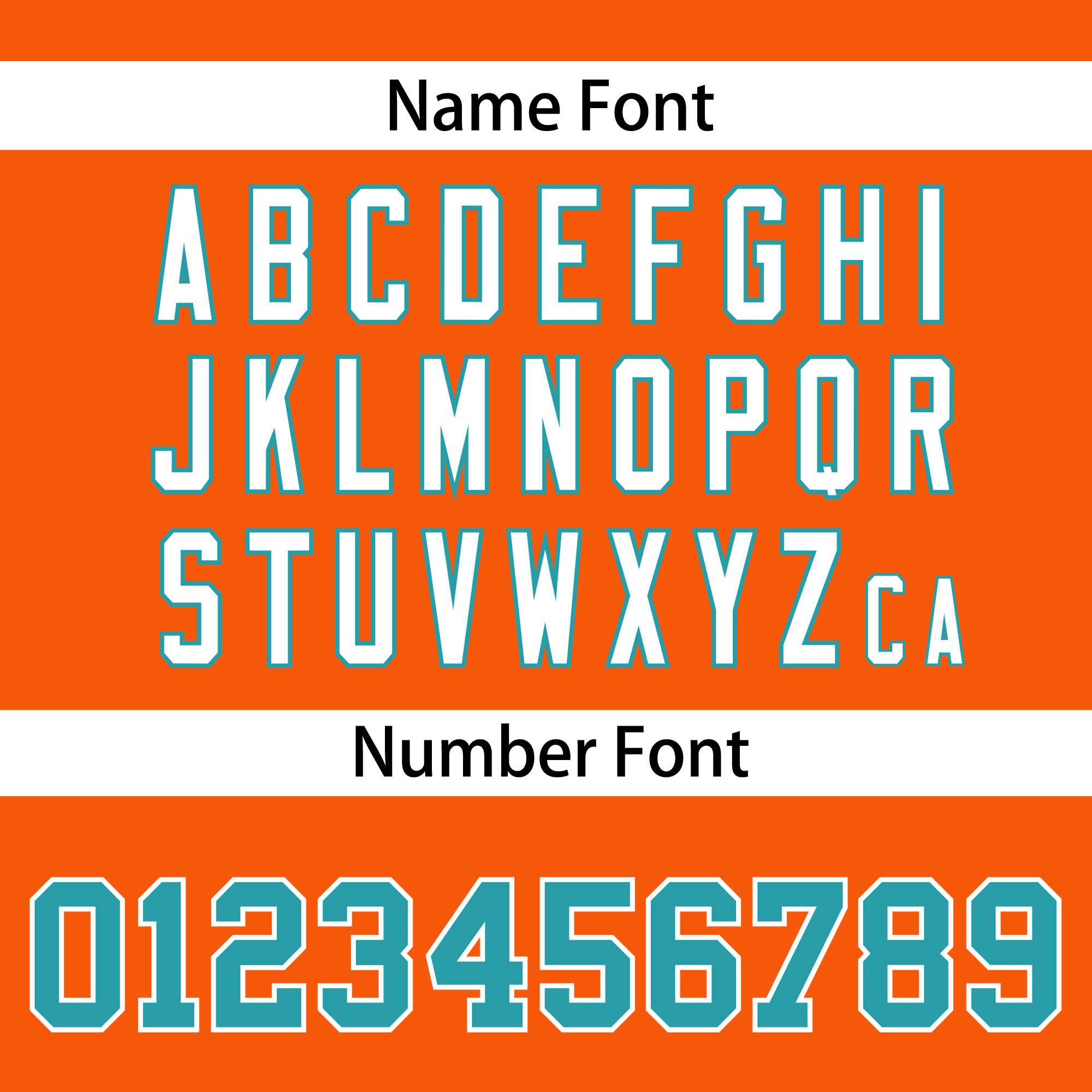 Custom Orange Aqua White Personalized Classic Lace-Up Neck Hockey Jersey | KXKSHOP