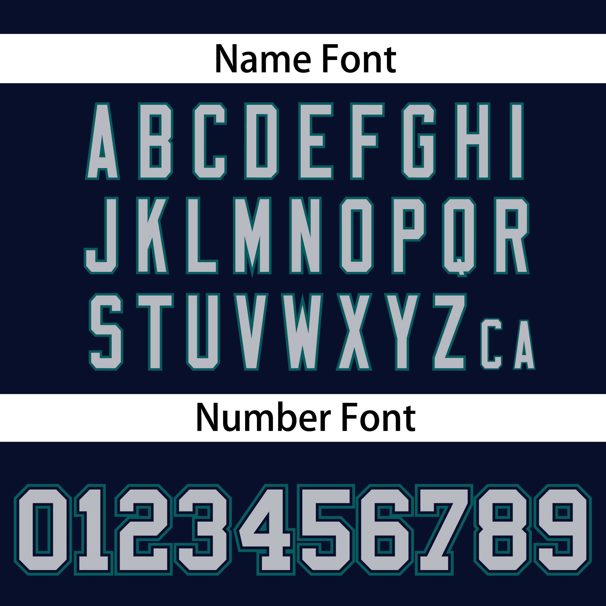 Custom Navy Aqua Gray Personalized Classic Lace-Up Neck Hockey Jersey | KXKSHOP