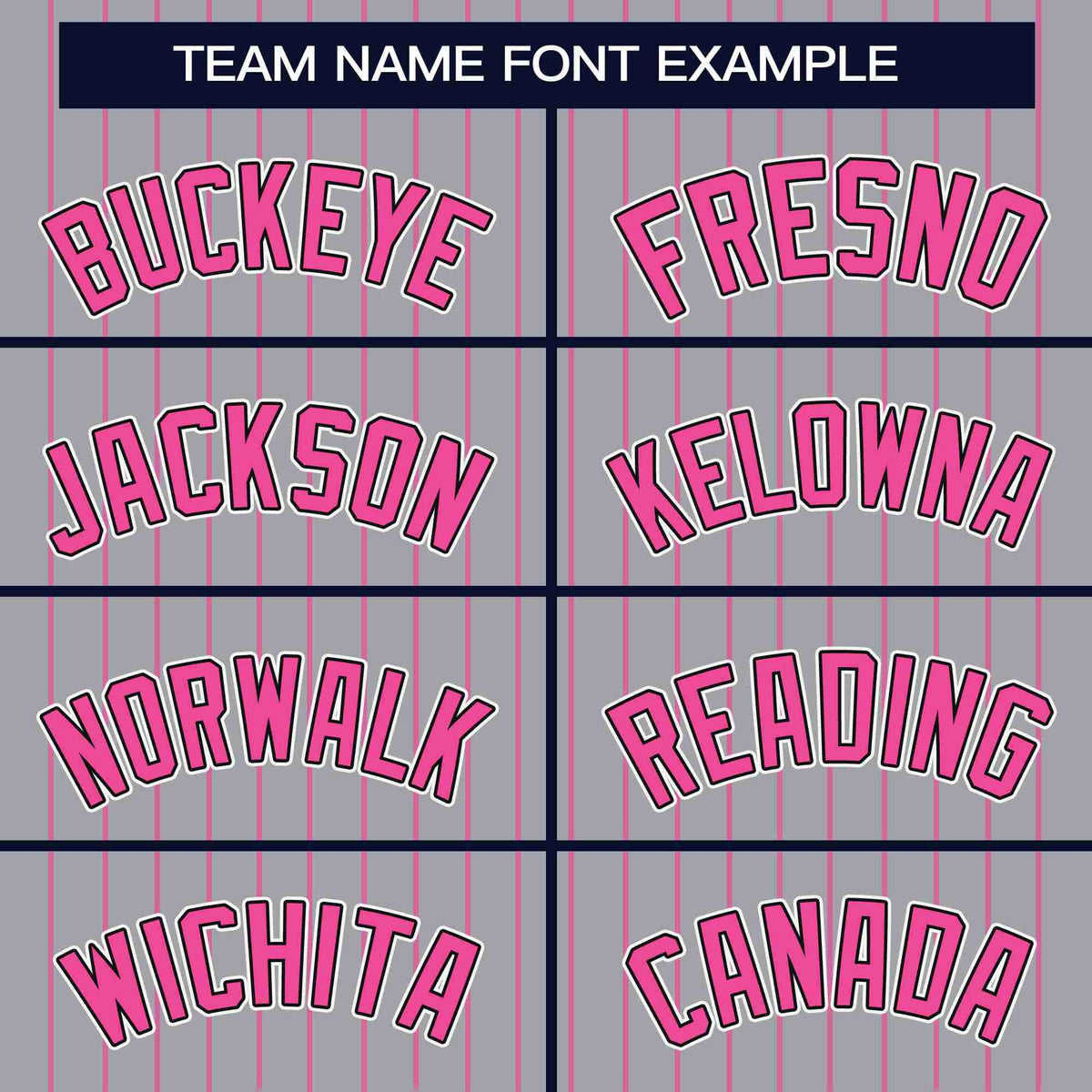 Custom Gray Pink Stripe Fashion Design Full Button Authentic Baseball Jersey