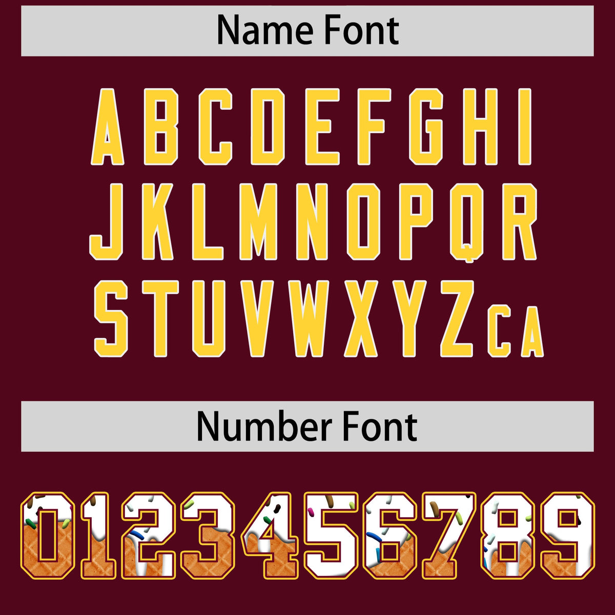 Custom Crimson Gold Ice Cream Helmet Pattern Personalized V-Neck Hockey Jersey