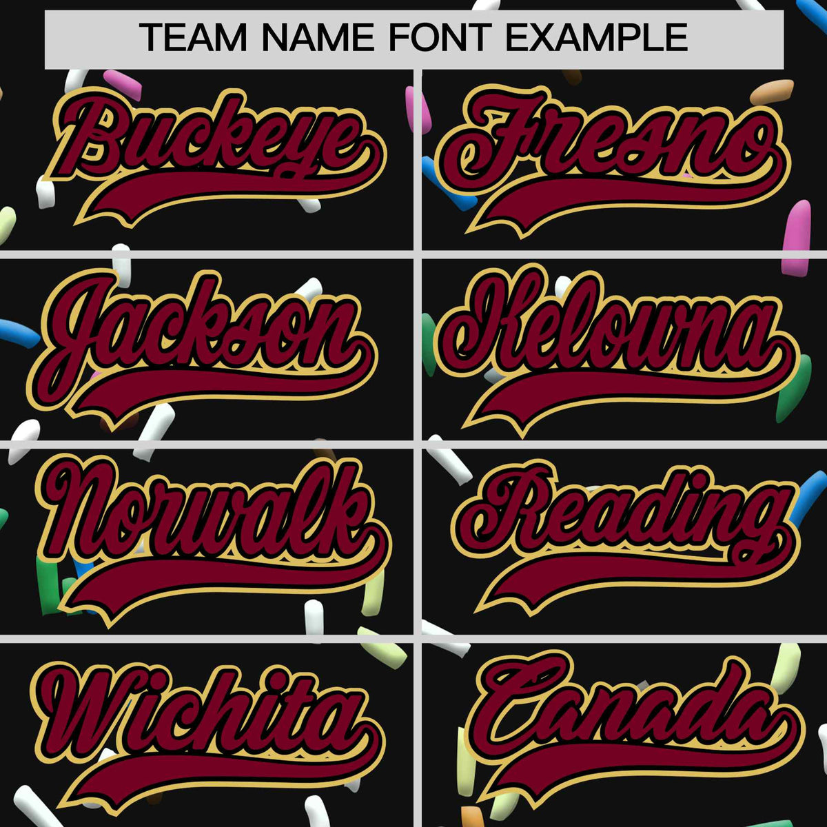 Custom Black Crimson Ice Cream Pattern Personalized V-Neck Hockey Jersey