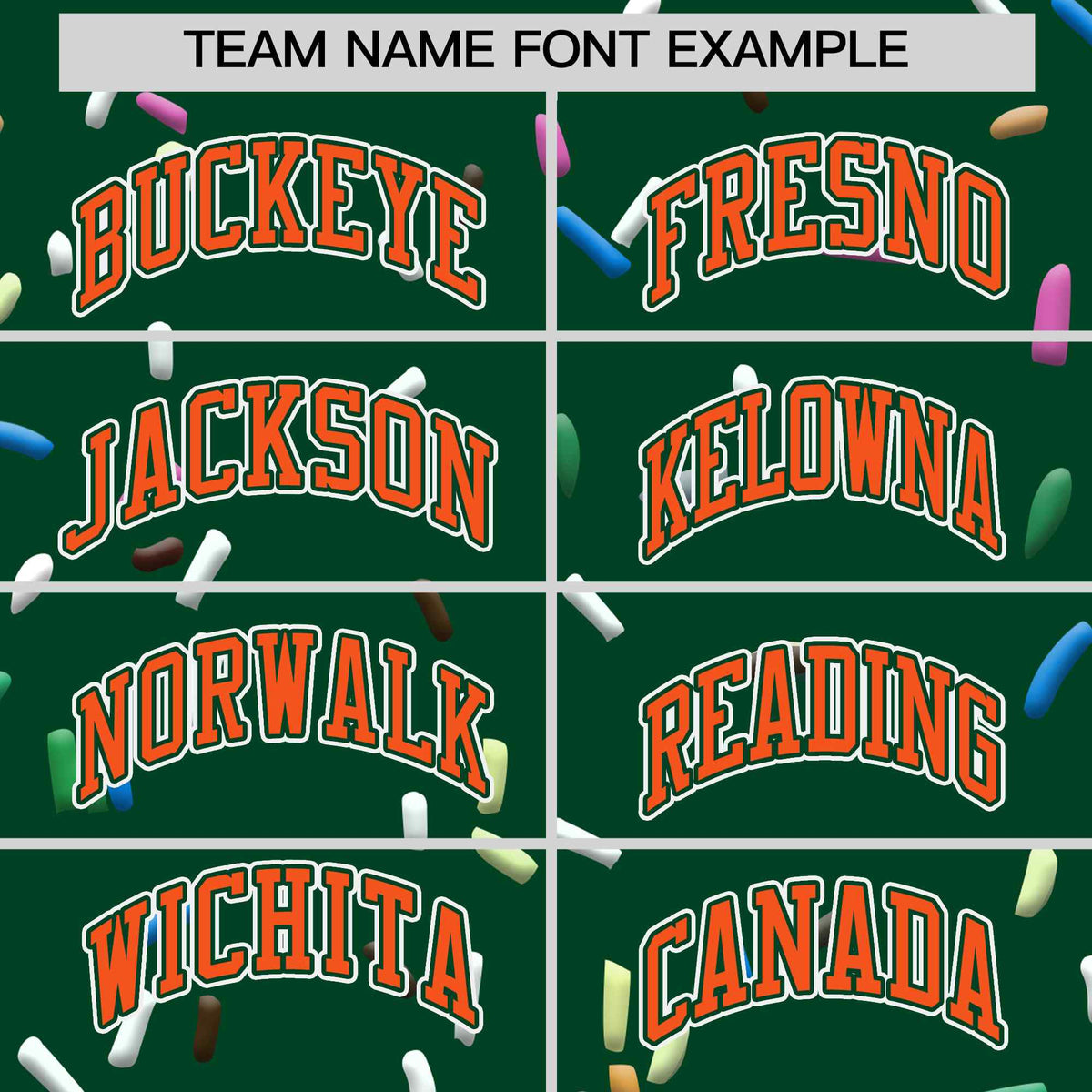 Custom Green Orange Ice Cream Pattern Personalized V-Neck Hockey Jersey