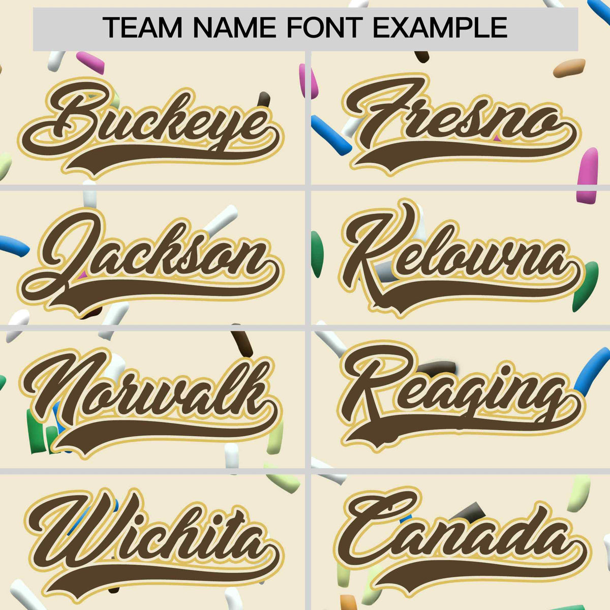 Custom Cream Light Brown Ice Cream Pattern Personalized V-Neck Hockey Jersey