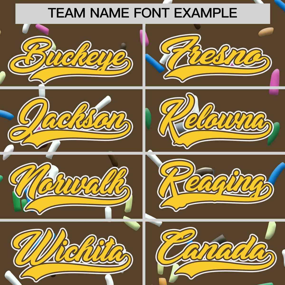 Custom Light Brown Gold Ice Cream Pattern Personalized V-Neck Hockey Jersey