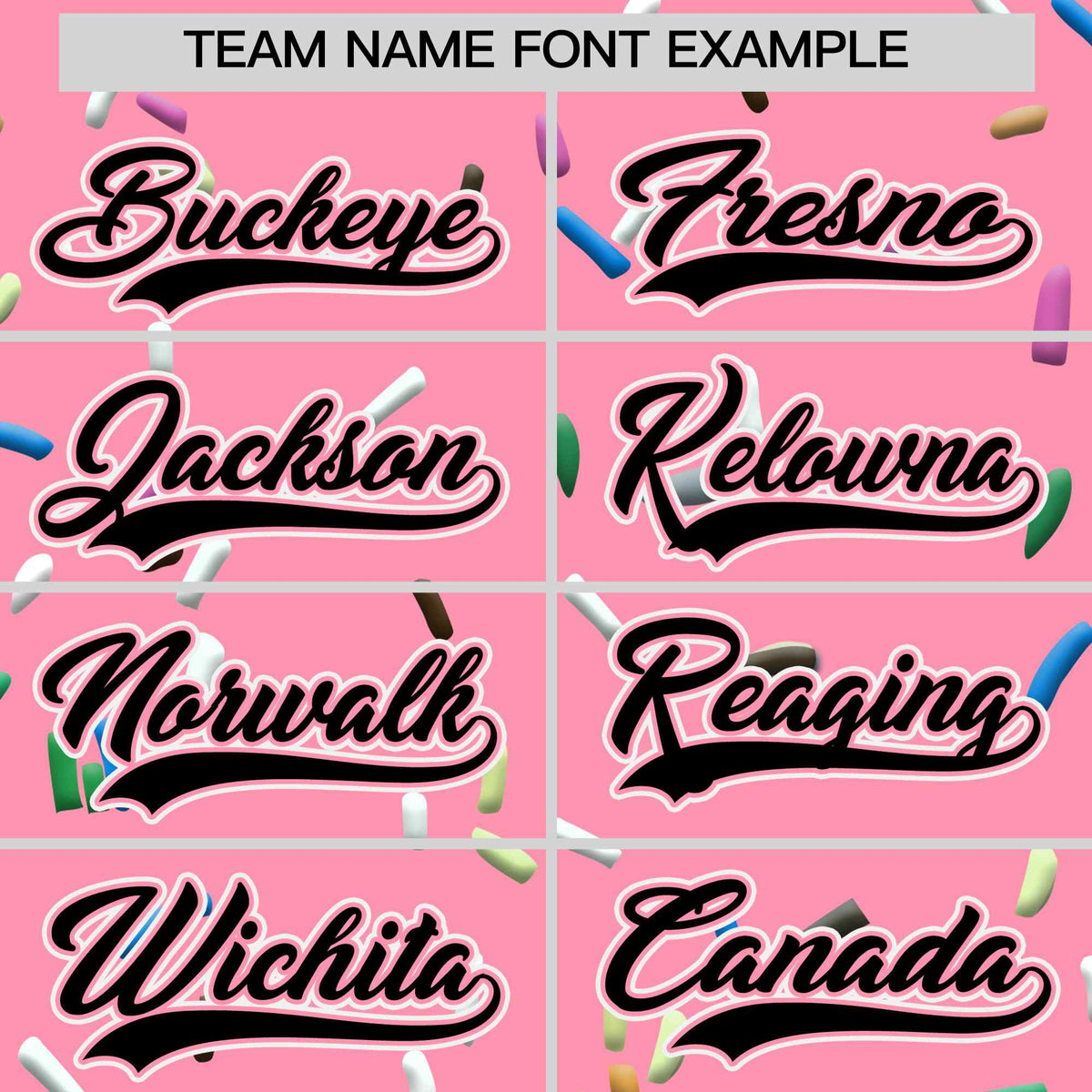 Custom Light Pink Black Ice Cream Pattern Personalized V-Neck Hockey Jersey