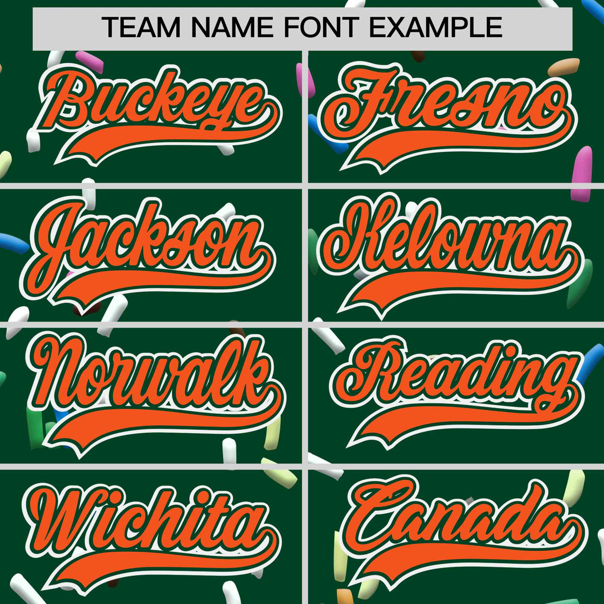 Custom Green Orange Ice Cream Pattern Personalized V-Neck Hockey Jersey