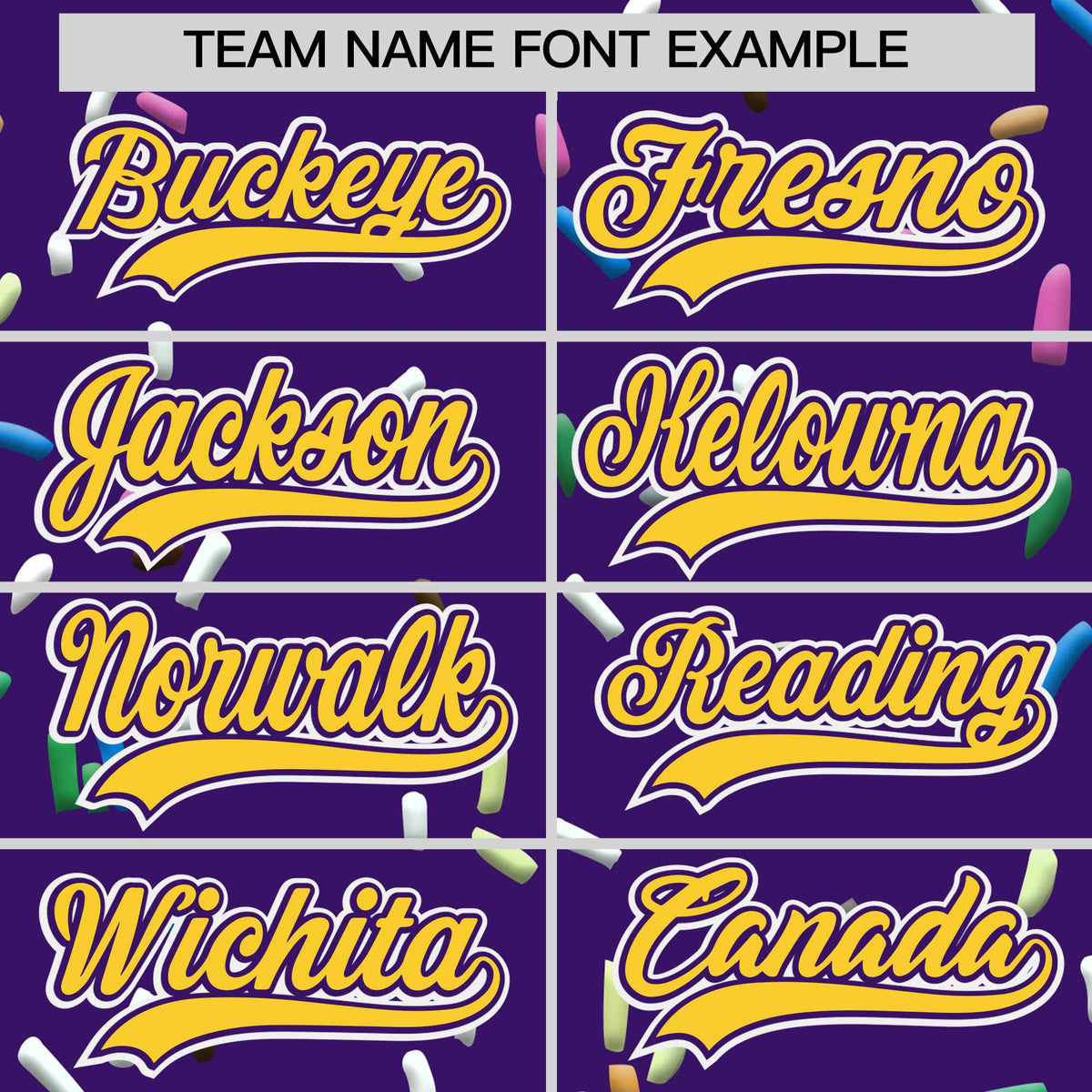 Custom Purple Gold Ice Cream Pattern Personalized V-Neck Hockey Jersey