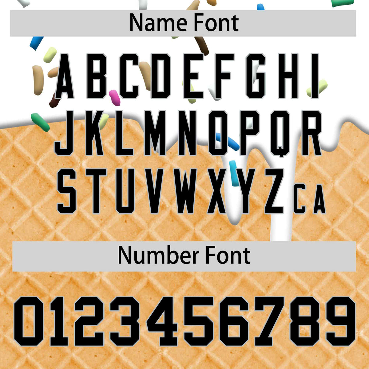 Custom White Black Ice Cream Pattern Personalized V-Neck Hockey Jersey| KXKSHOP