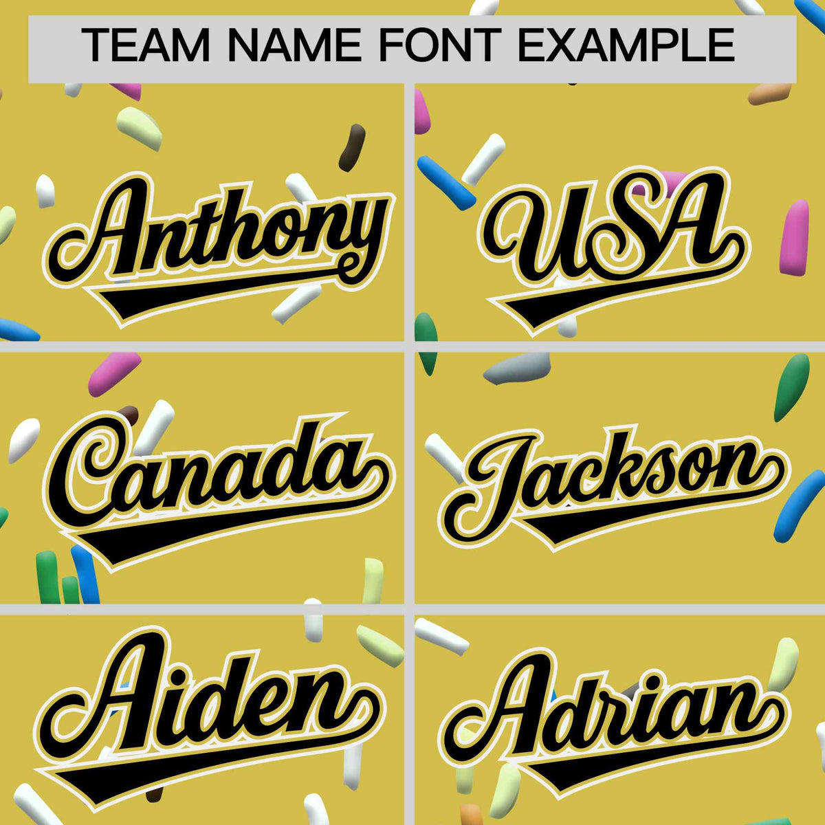 Custom Old Gold Black Ice Cream Pattern Personalized V-Neck Hockey Jersey| KXKSHOP