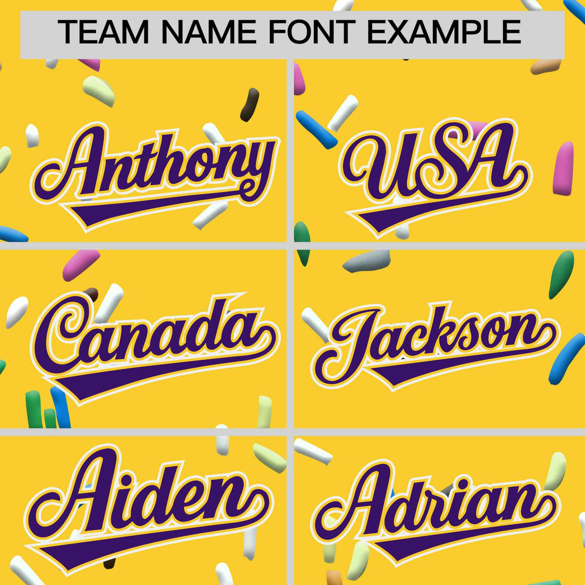 Custom Gold Purple Ice Cream Pattern Personalized V-Neck Hockey Jersey| KXKSHOP