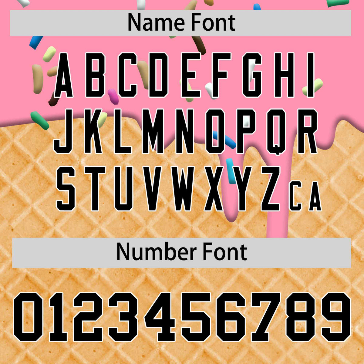 Custom Light Pink Black Ice Cream Pattern Personalized V-Neck Hockey Jersey| KXKSHOP