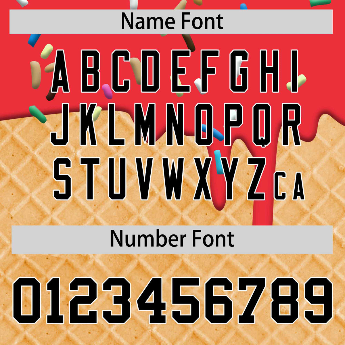 Custom Light Red Black Ice Cream Pattern Personalized V-Neck Hockey Jersey| KXKSHOP