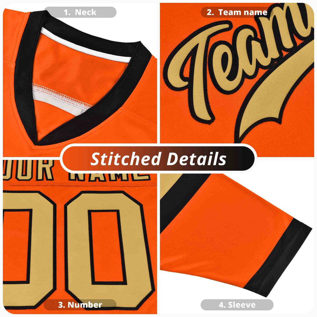 Custom Black Crimson Ice Cream Pattern Personalized V-Neck Hockey Jersey