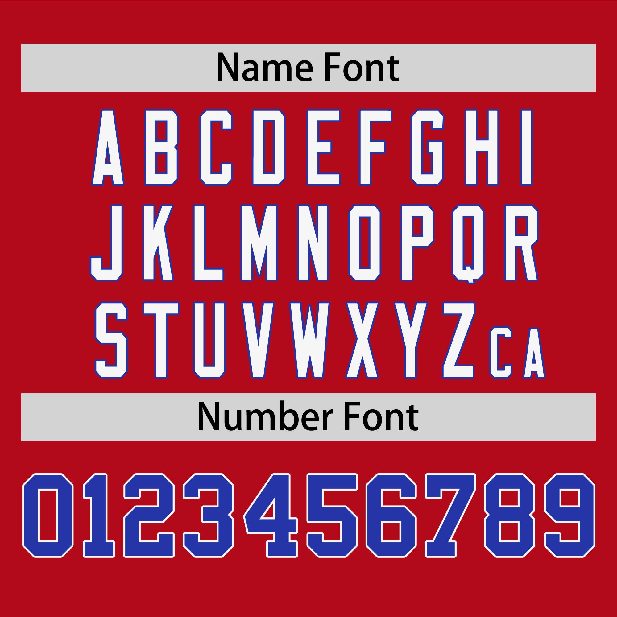 Custom Red Royal Personalized Raglan Sleeves Round-Neck Hockey Jersey | KXKSHOP