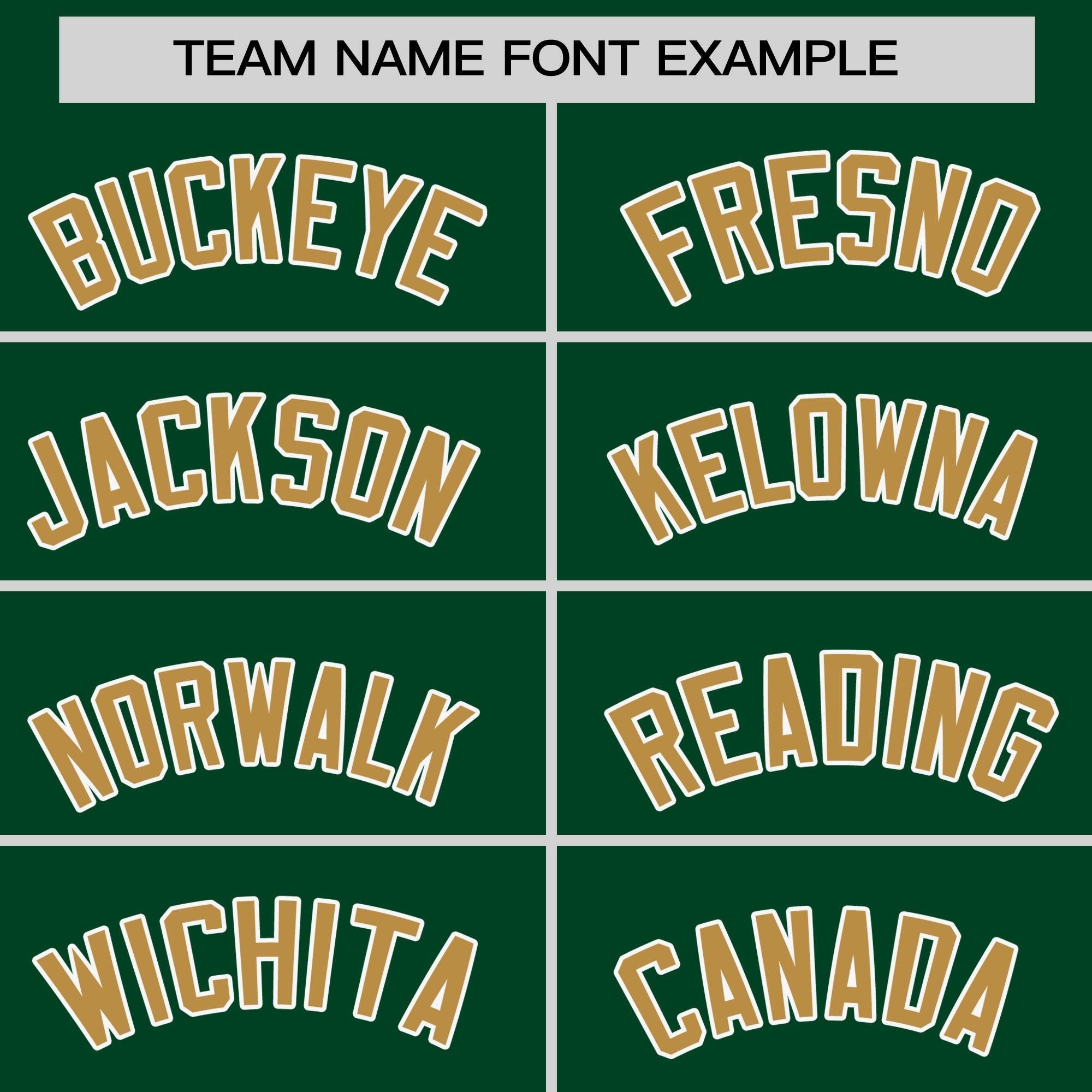 Custom Green Old Gold Personalized Raglan Sleeves Round-Neck Hockey Jersey | KXKSHOP