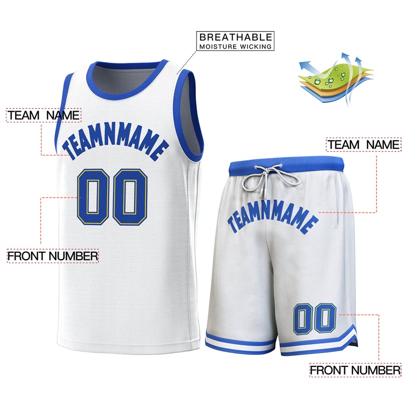 Custom Blue Green Reversible Personalized Tops Basketball Jersey for Men/Youth | KXKSHOP