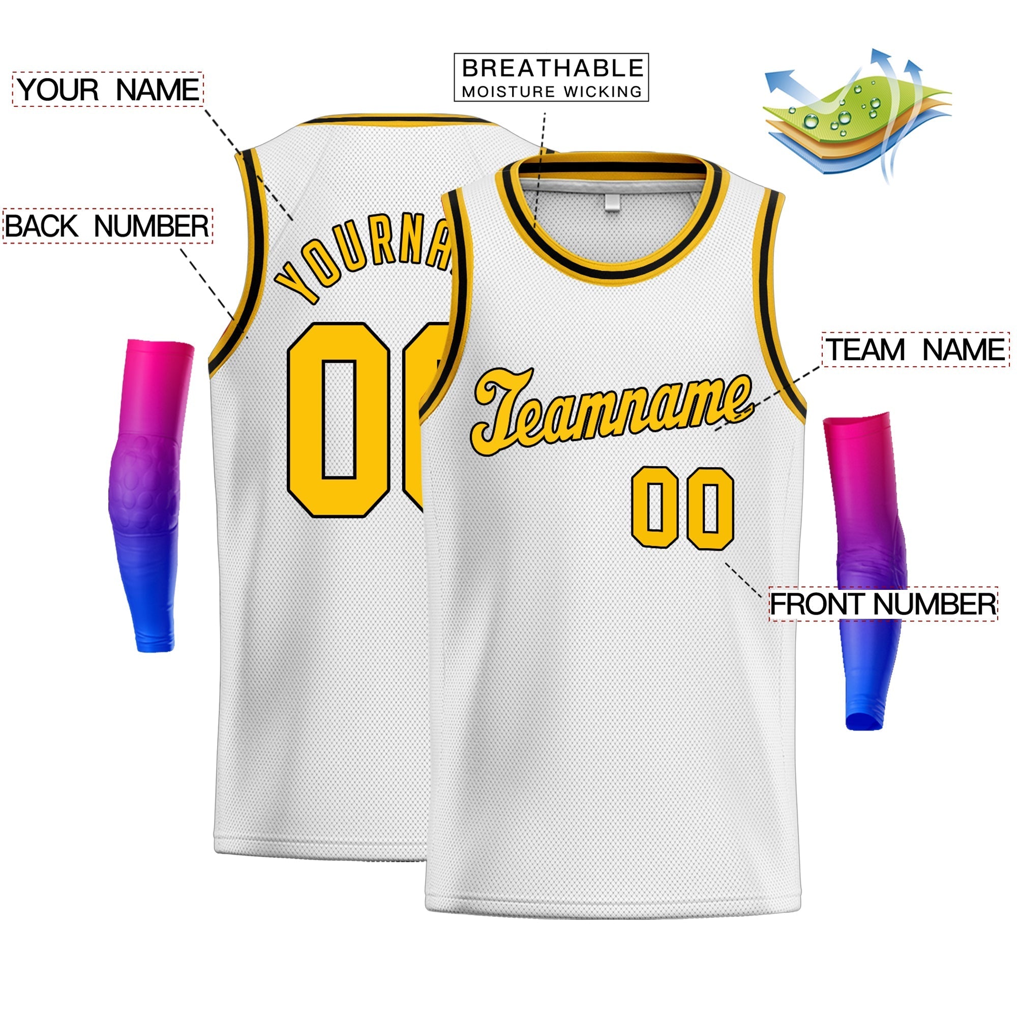 Custom Neon Green White-Navy Classic kits Sports Uniform Basketball Jersey| KXKSHOP