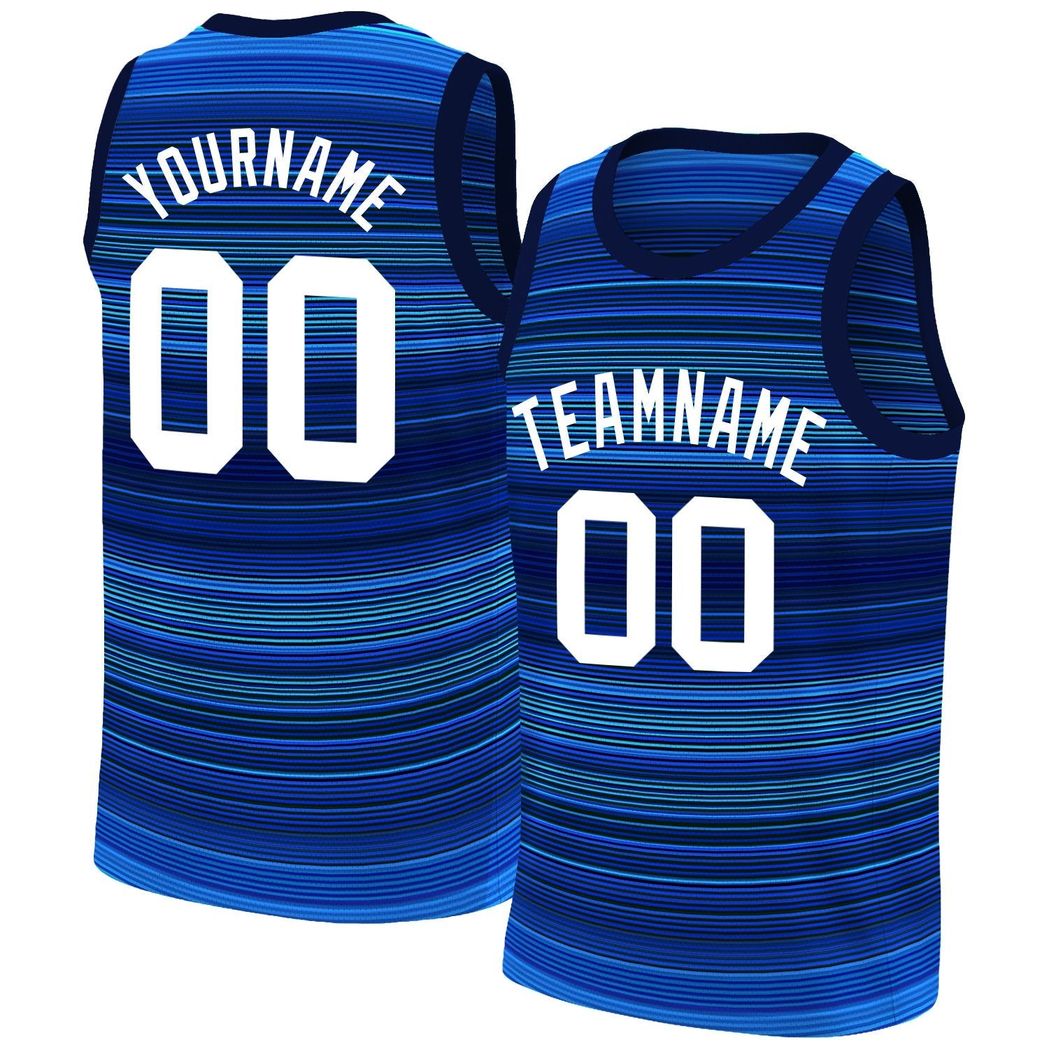 Custom Navy White Gradient Fashion Tops Basketball Jersey| KXKSHOP