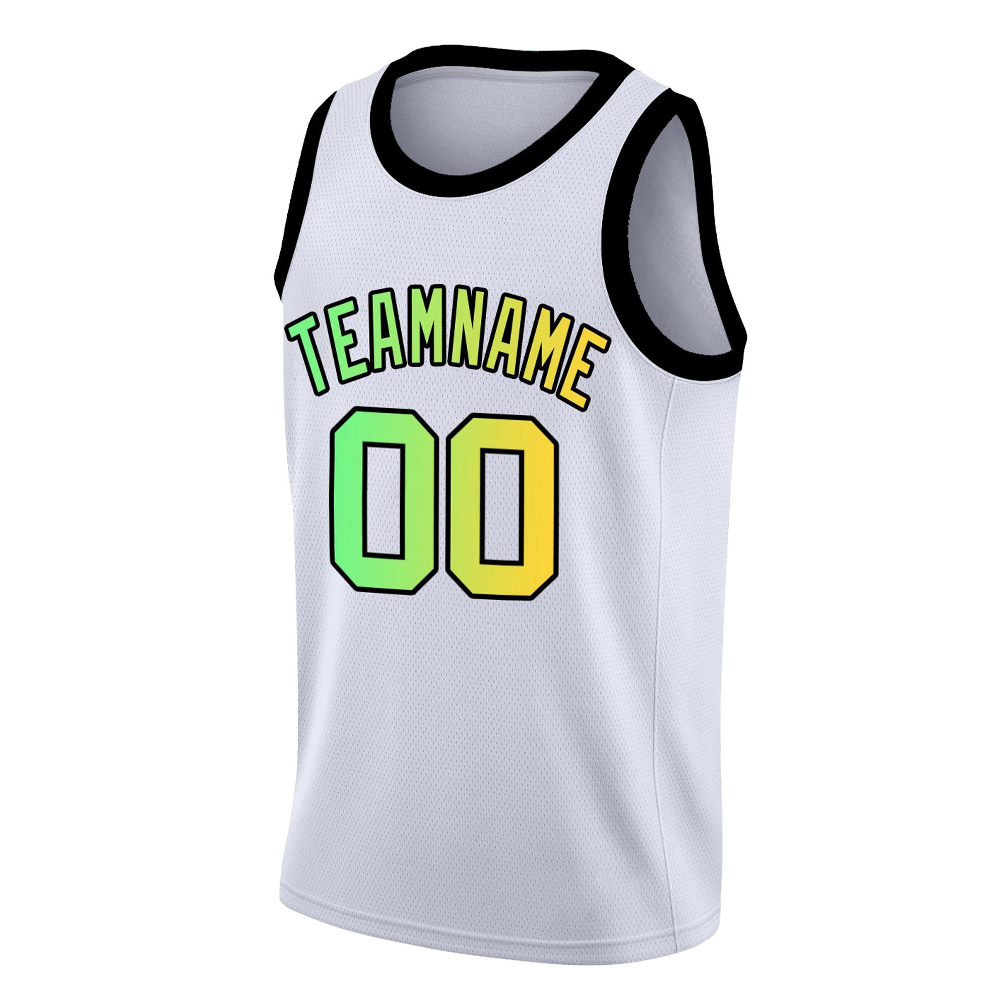 Custom Neon Green White-Navy Classic kits Sports Uniform Basketball Jersey| KXKSHOP