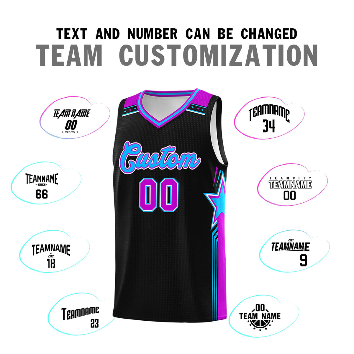 Custom Black White Double Side Kits Men Basketball Jersey