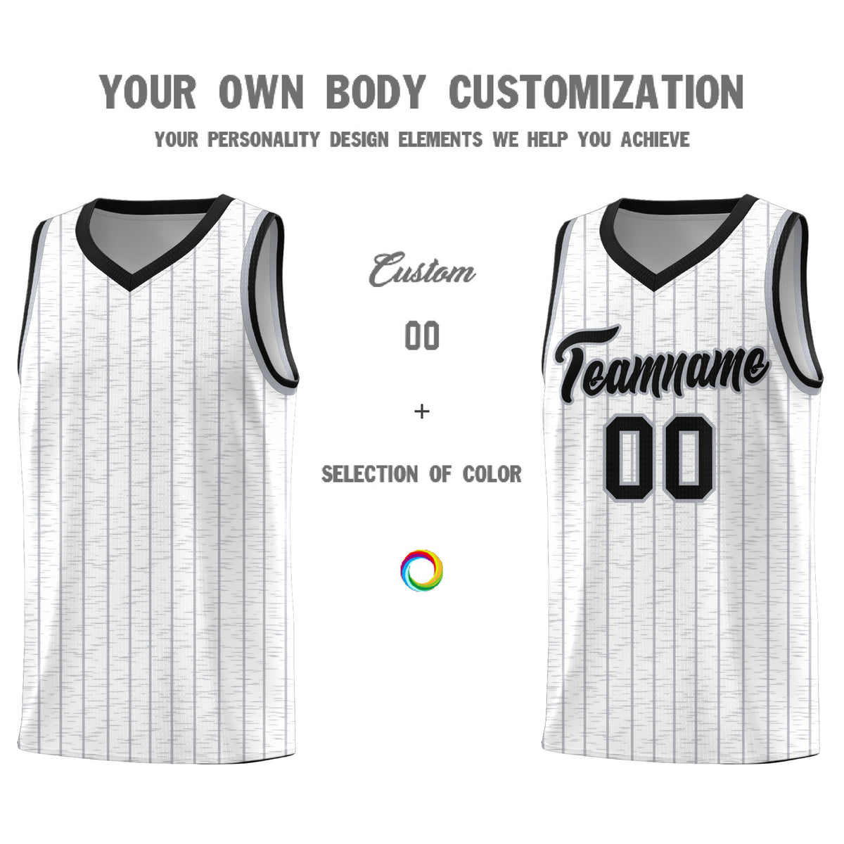 Custom White Custom Gray Pinstripe Retro Sets Uniform Basketball Jersey