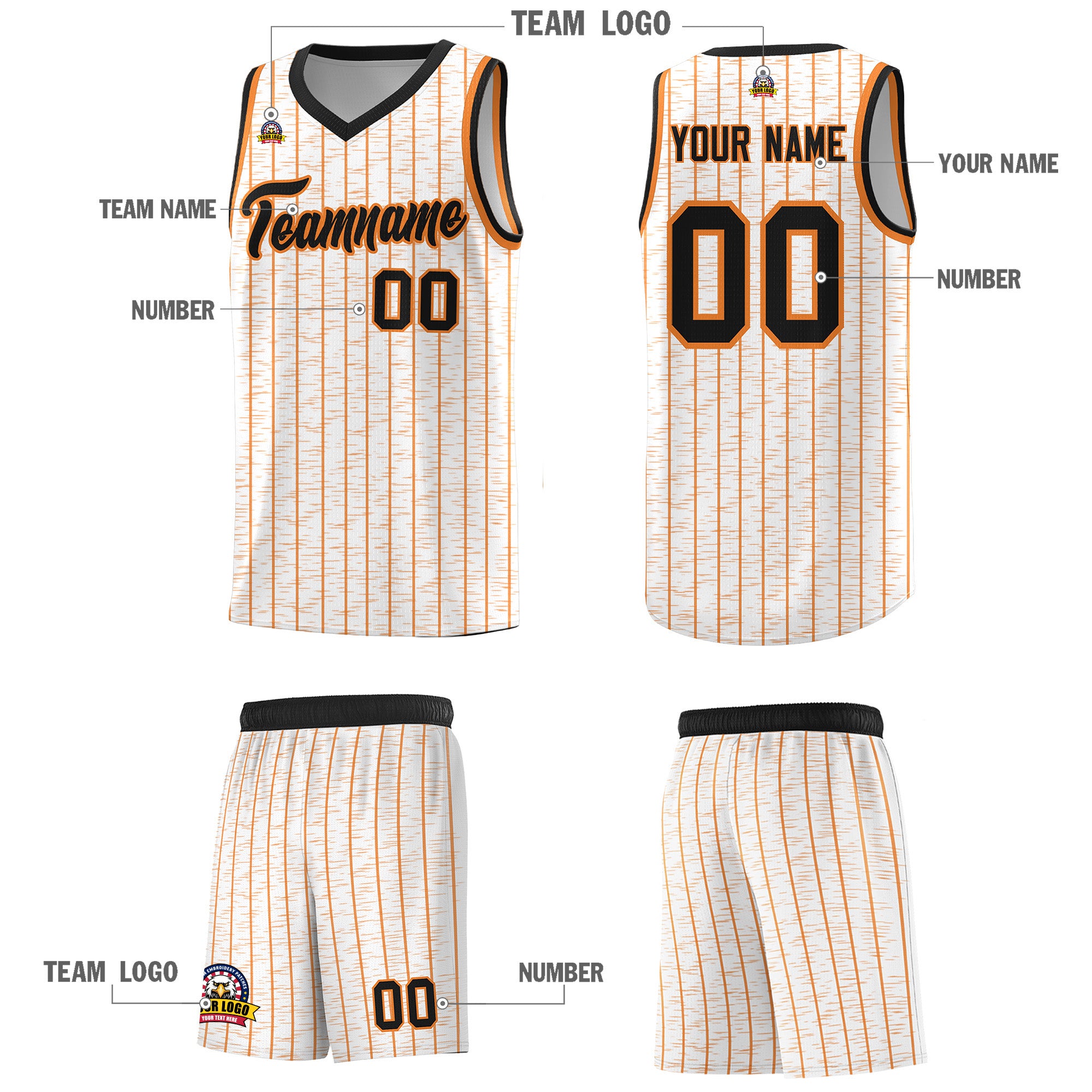 Custom White Custom Gray Pinstripe Retro Sets Uniform Basketball Jersey