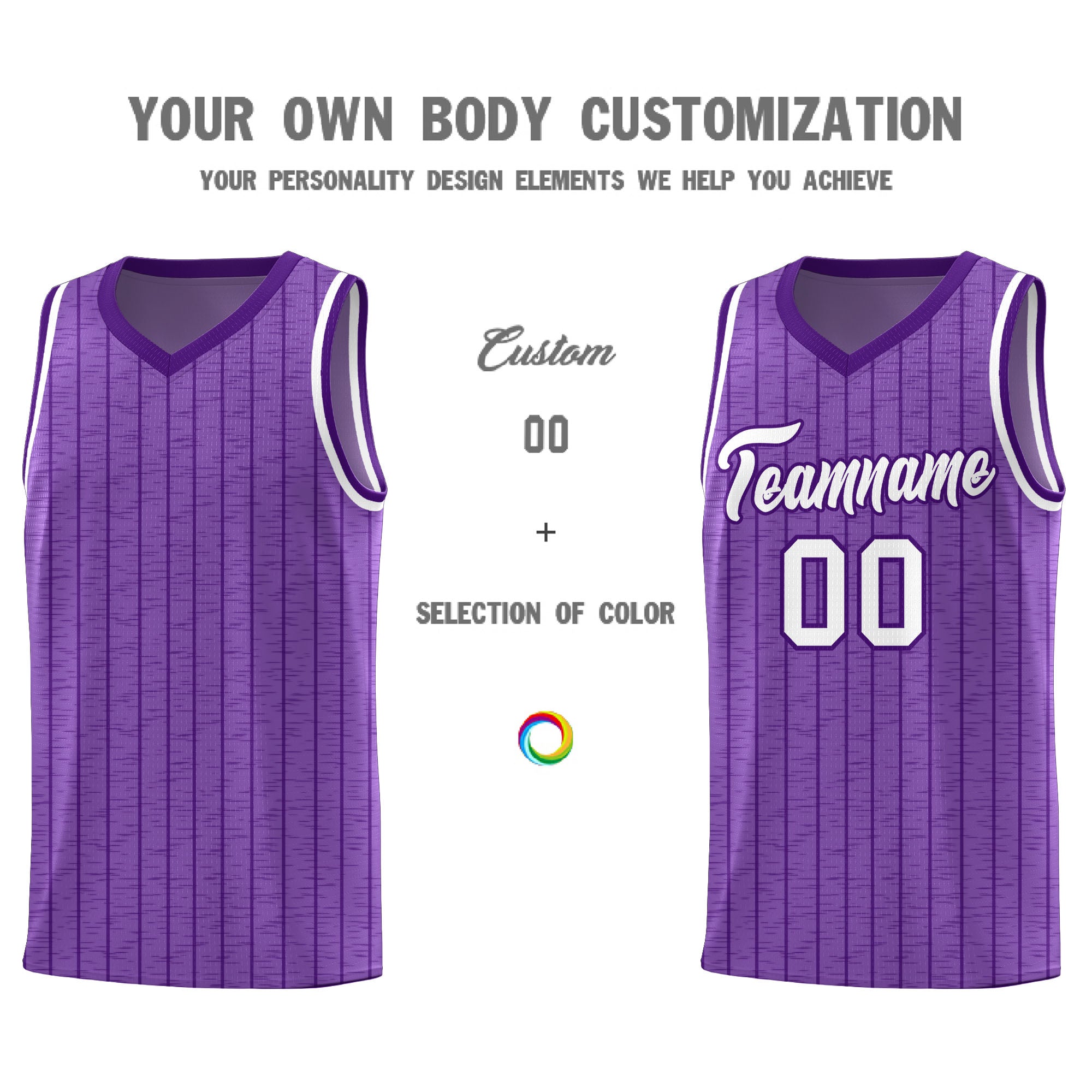 Custom Light Purple Custom Gray Pinstripe Retro Sets Uniform Basketball Jersey