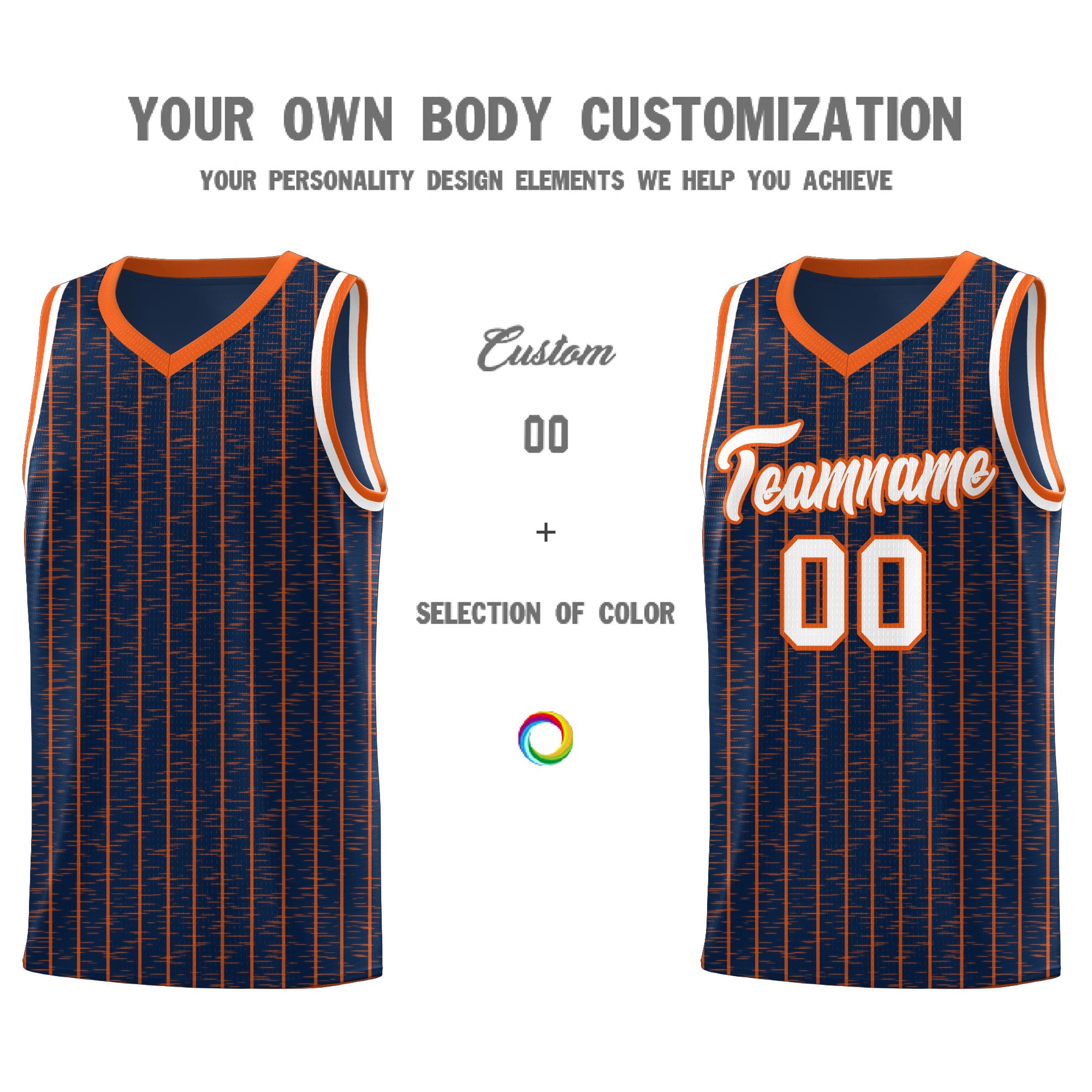 Custom Navy Custom Gray Pinstripe Retro Sets Uniform Basketball Jersey