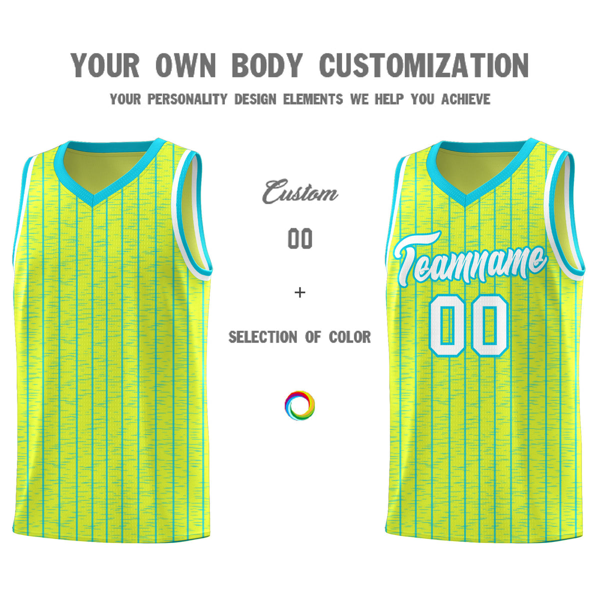 Custom Fluorescent Green Custom Gray Pinstripe Retro Sets Uniform Basketball Jersey