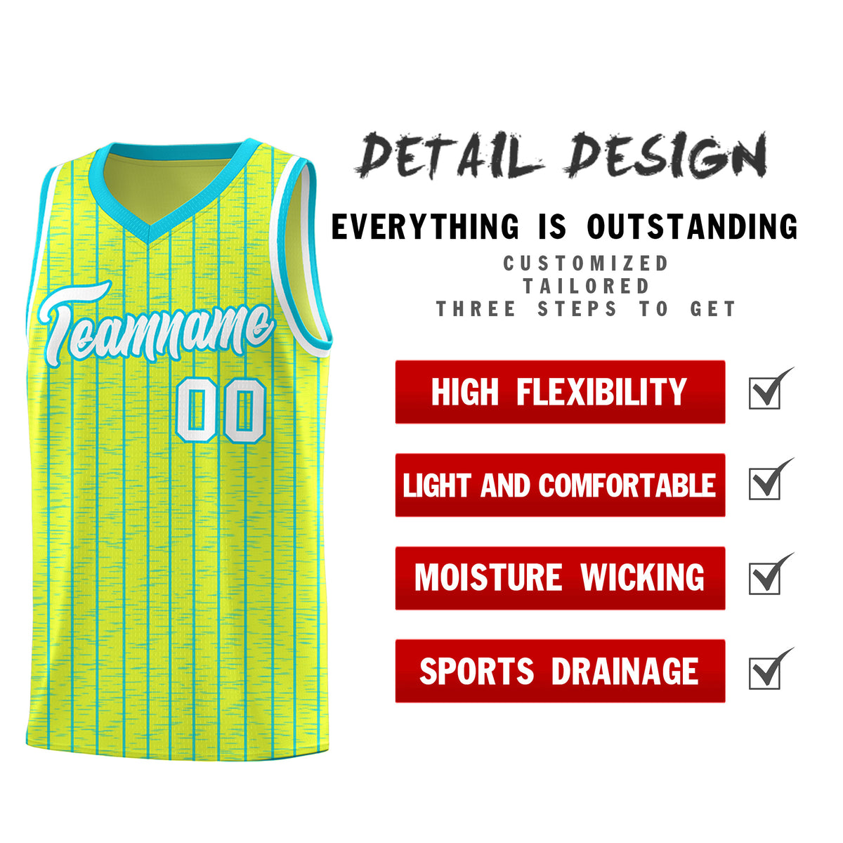 Custom Fluorescent Green Custom Gray Pinstripe Retro Sets Uniform Basketball Jersey