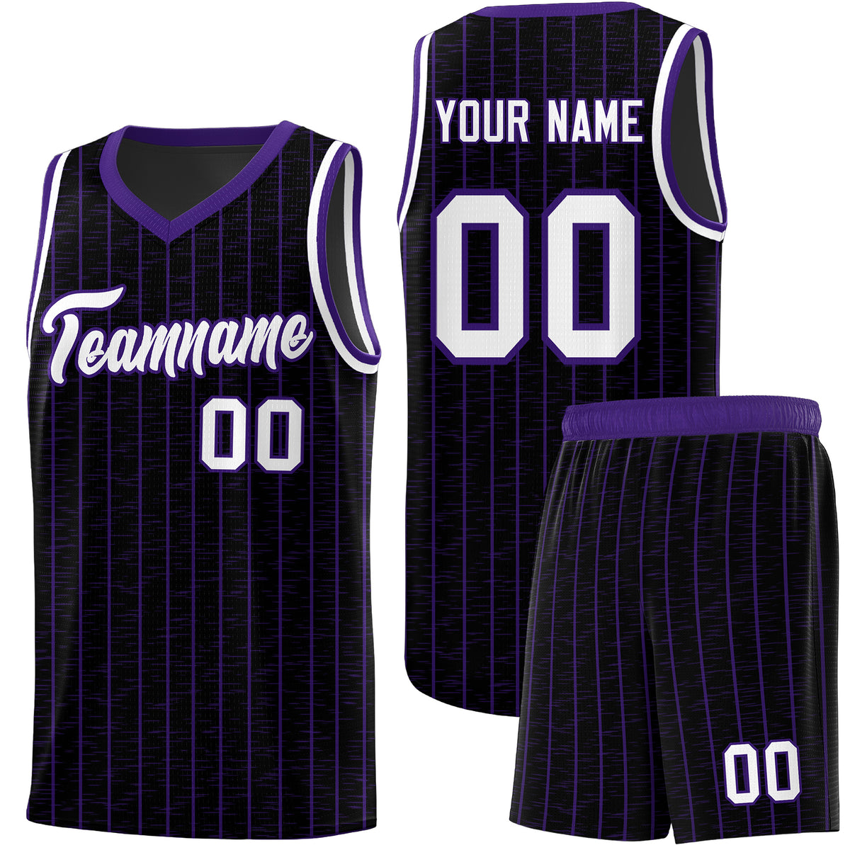 Custom Black Custom Gray Pinstripe Retro Sets Uniform Basketball Jersey
