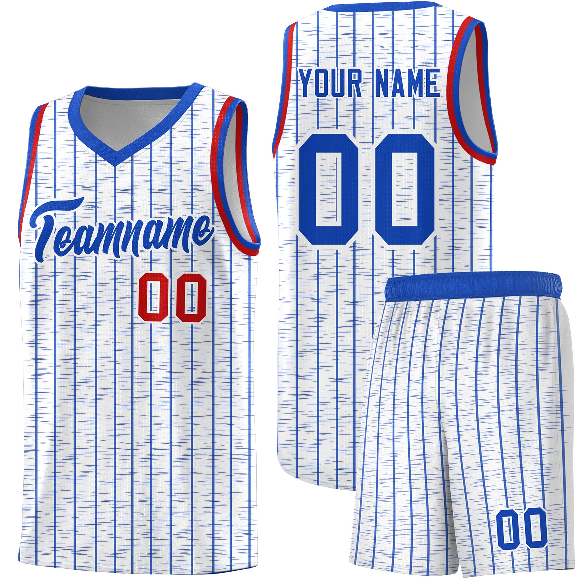 Custom White Custom Gray Pinstripe Retro Sets Uniform Basketball Jersey