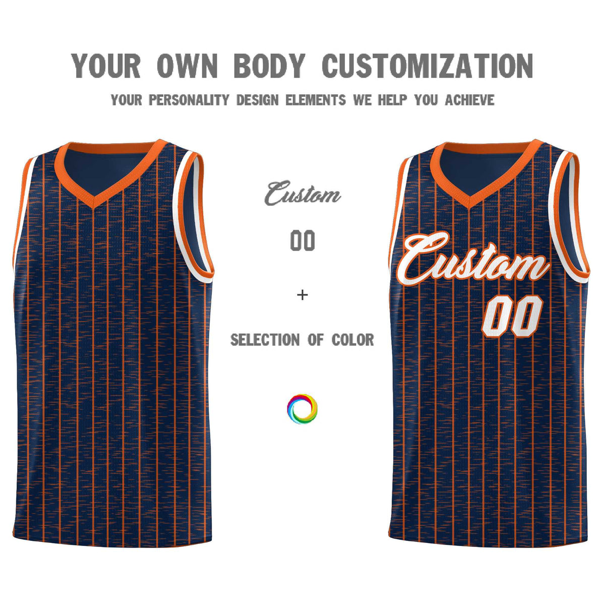 Custom Navy Custom Gray Pinstripe Retro Sets Uniform Basketball Jersey
