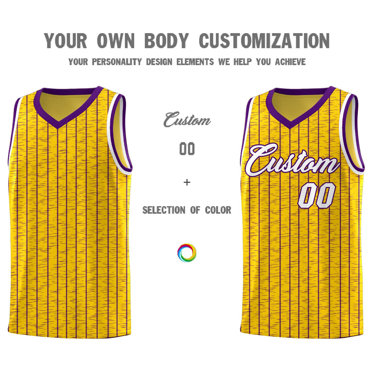 Custom Gold Custom Gray Pinstripe Retro Sets Uniform Basketball Jersey