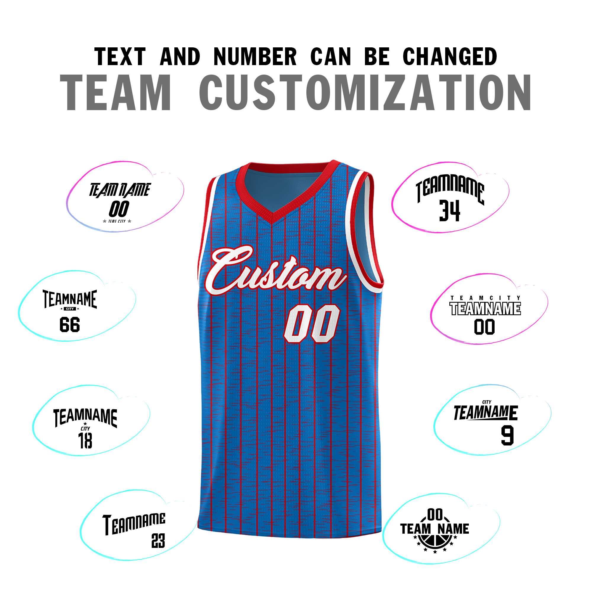 Custom Royal Custom Gray Pinstripe Retro Sets Uniform Basketball Jersey