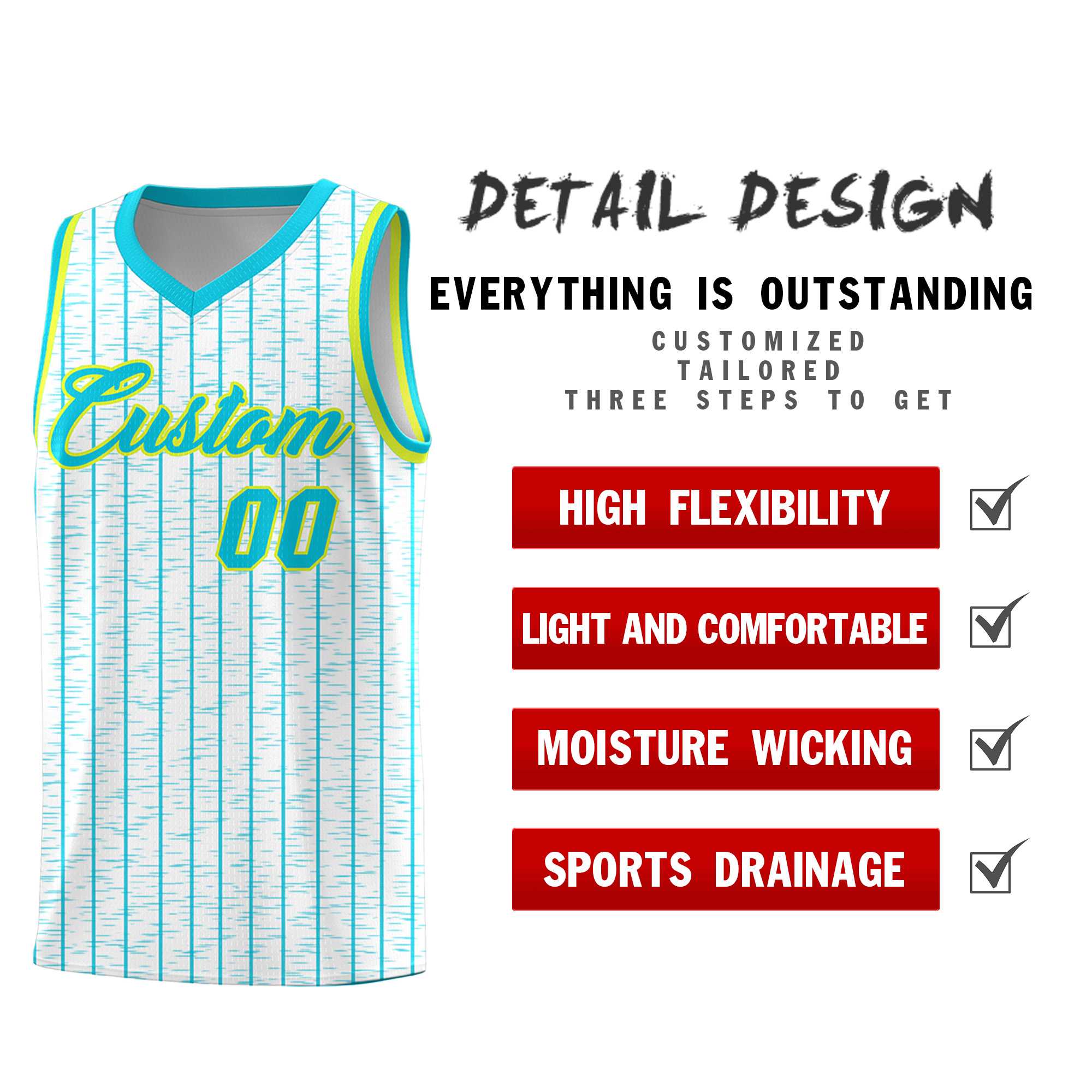 Custom White Custom Gray Pinstripe Retro Sets Uniform Basketball Jersey