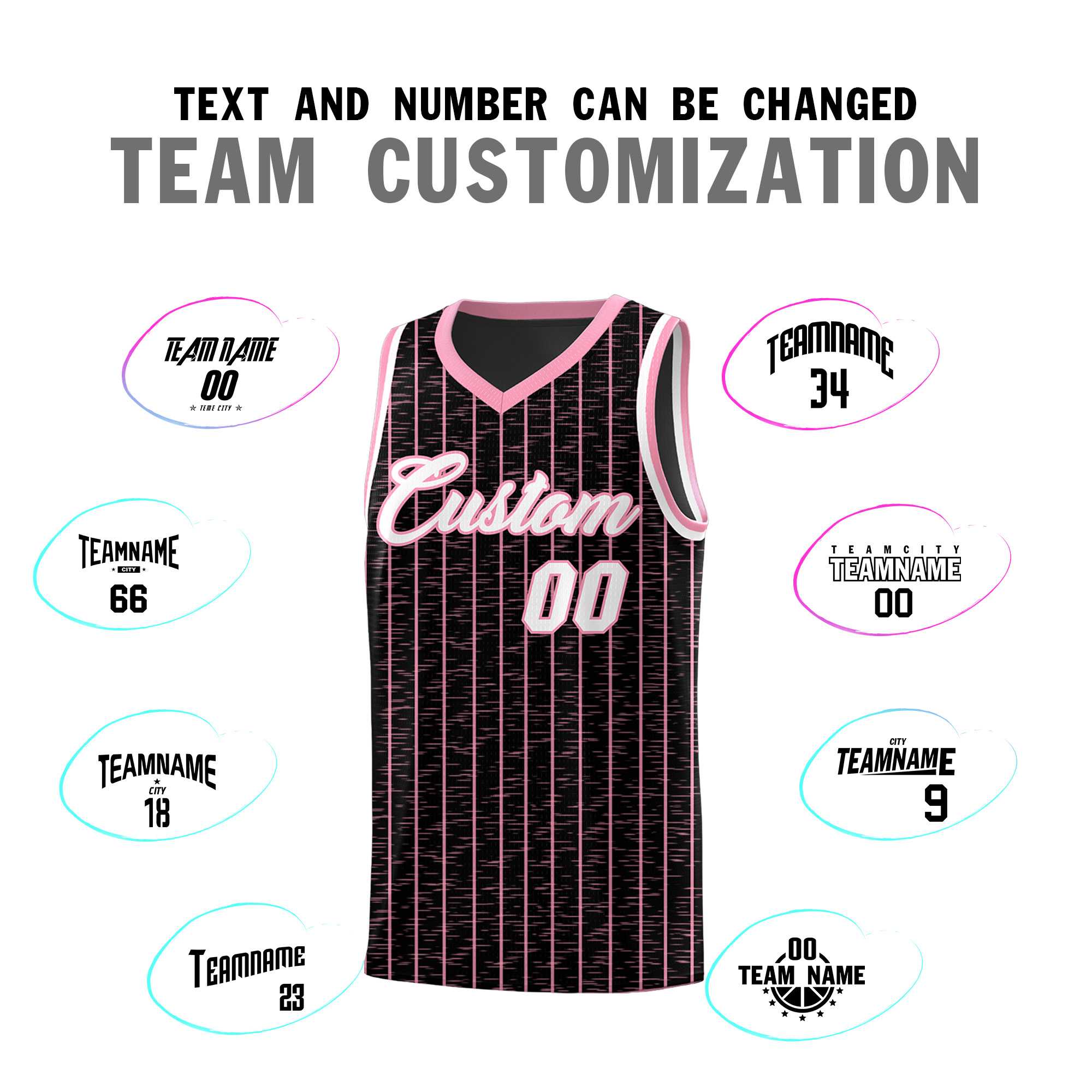 Custom Black Custom Gray Pinstripe Retro Sets Uniform Basketball Jersey