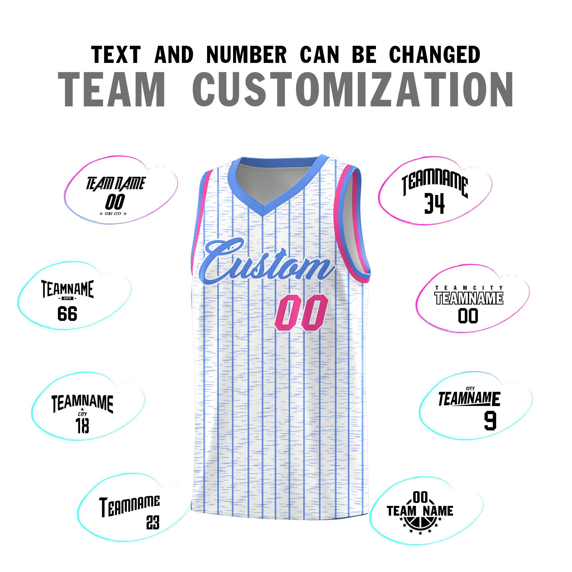 Custom White Custom Gray Pinstripe Retro Sets Uniform Basketball Jersey