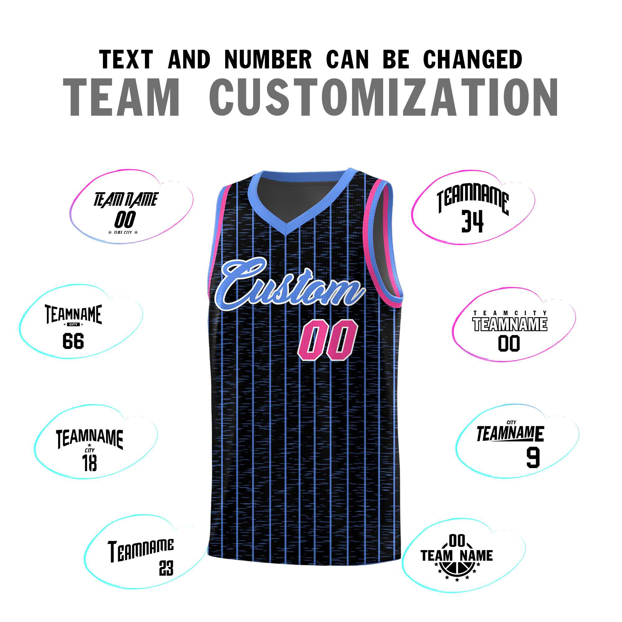 Custom Black Custom Gray Pinstripe Retro Sets Uniform Basketball Jersey