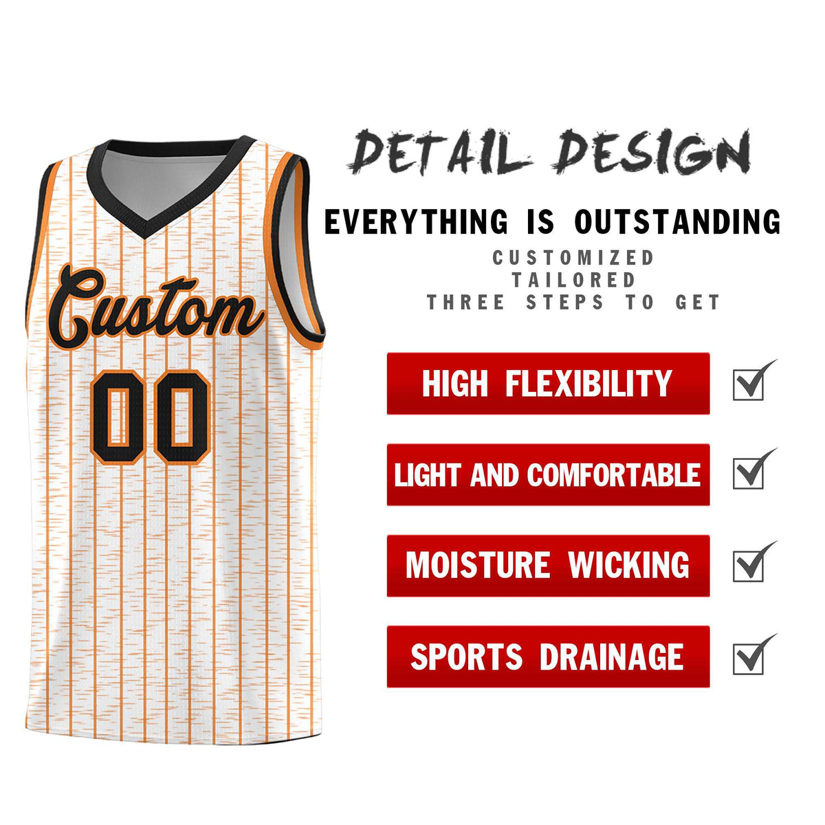 Custom White Custom Gray Pinstripe Retro Sets Uniform Basketball Jersey