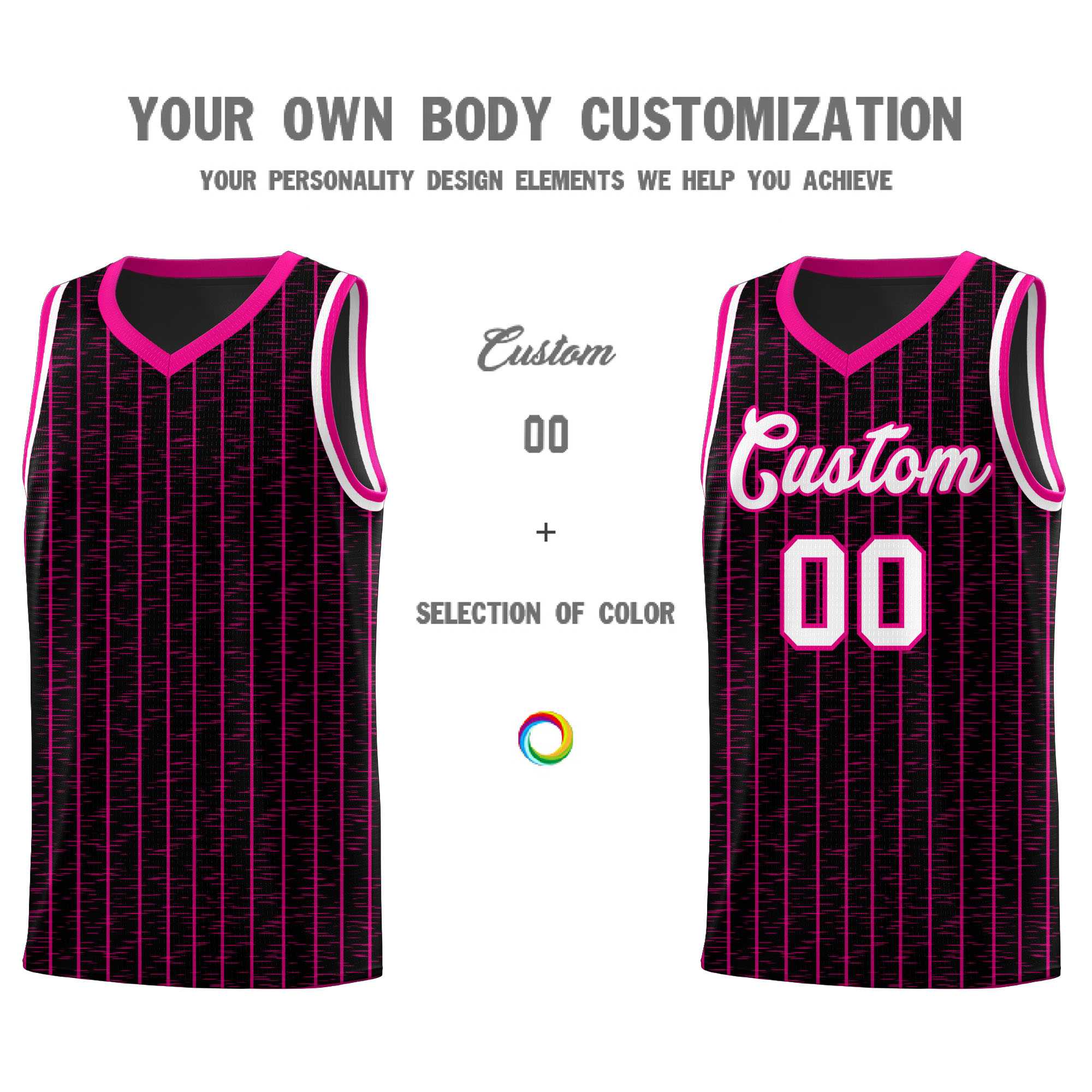 Custom Black Custom Gray Pinstripe Retro Sets Uniform Basketball Jersey