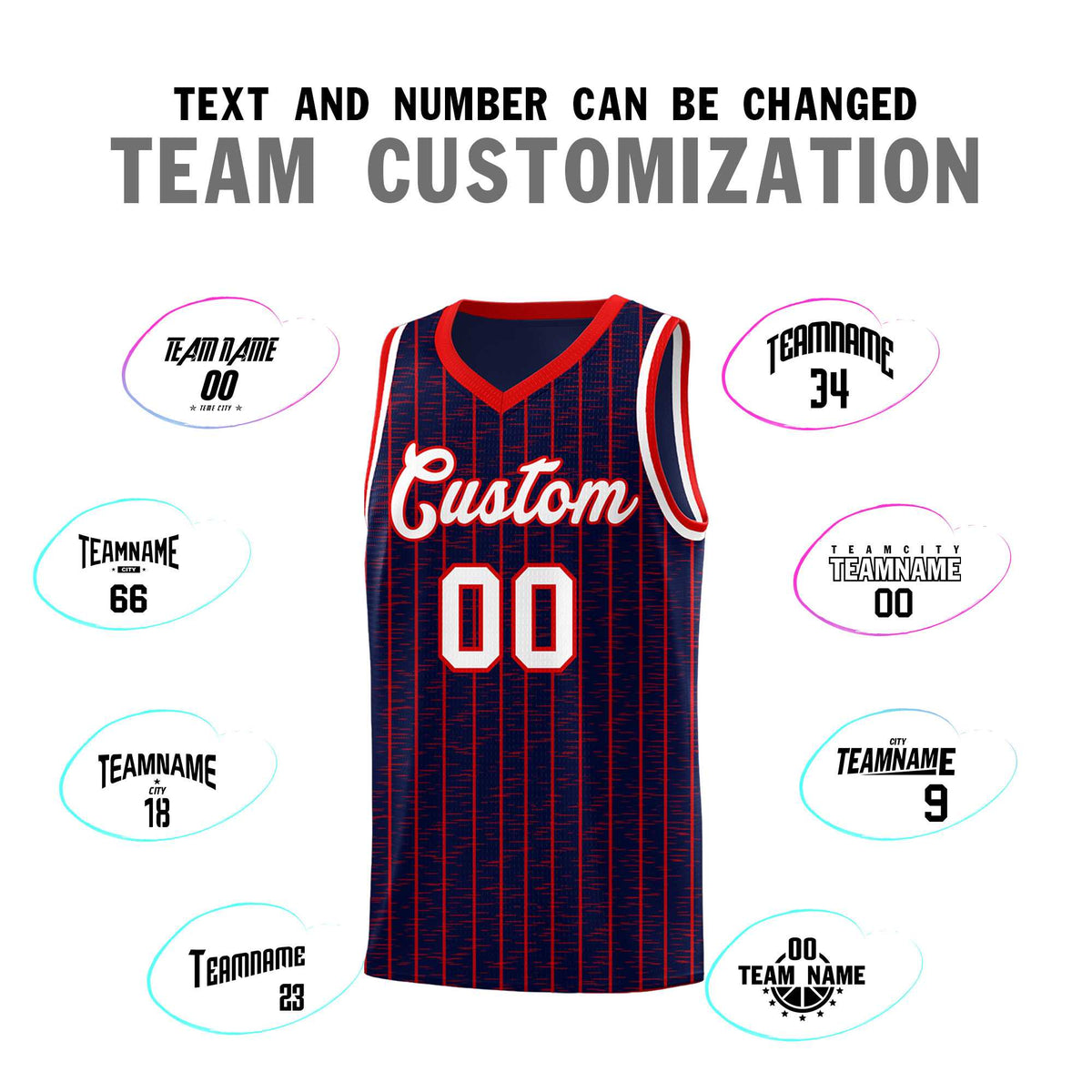 Custom Navy Custom Gray Pinstripe Retro Sets Uniform Basketball Jersey