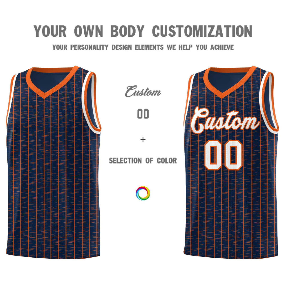 Custom Navy Custom Gray Pinstripe Retro Sets Uniform Basketball Jersey