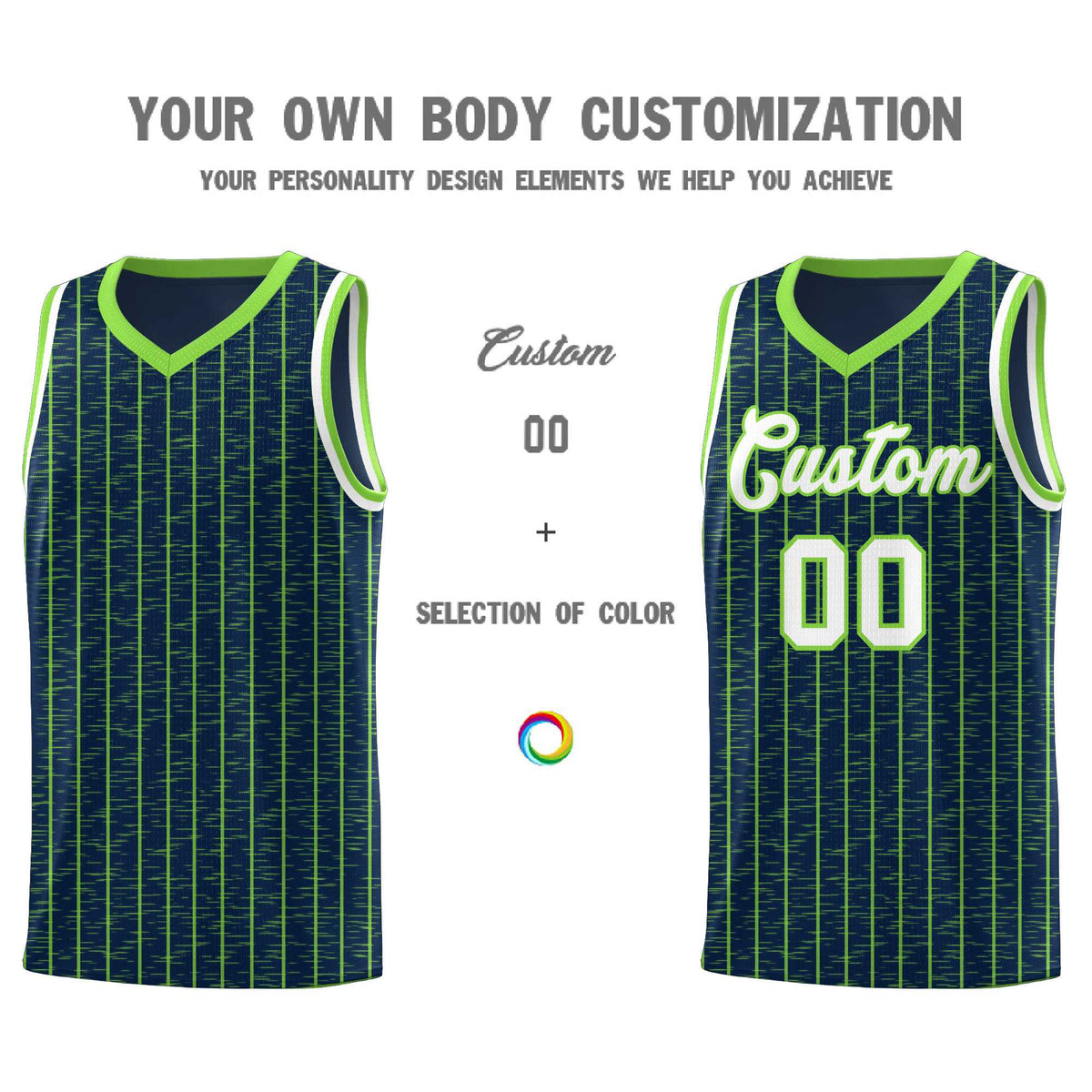 Custom Navy Custom Gray Pinstripe Retro Sets Uniform Basketball Jersey