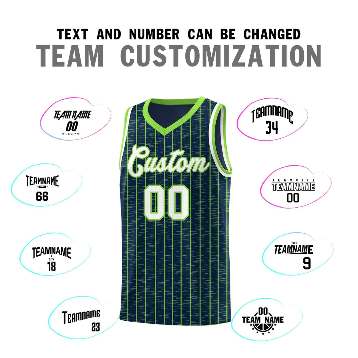 Custom Navy Custom Gray Pinstripe Retro Sets Uniform Basketball Jersey
